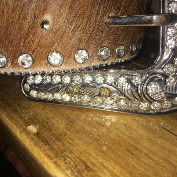 Nocona Rhinestone Western Belt - Picture 5 of 6
